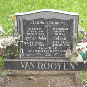 ROOYEN Rynier John, van 1901-1988 &amp; Helene 1911-1996