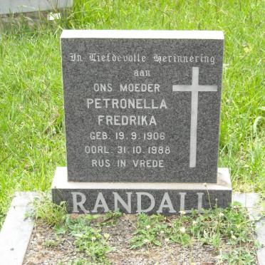 RANDALL Petronella Fredrika 1906-1988