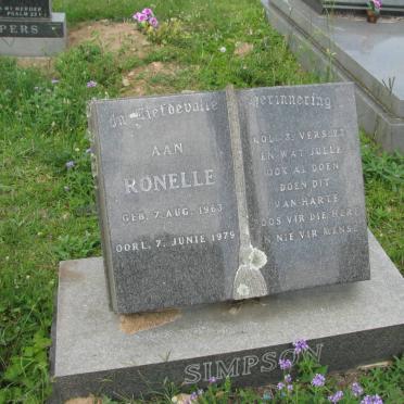 SIMPSON Ronelle 1963-1979
