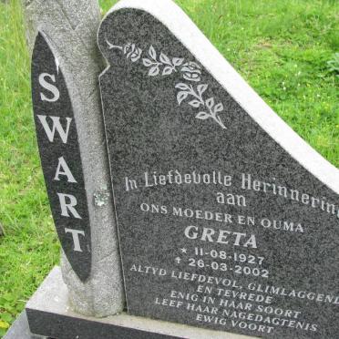SWART Greta 1927-2002