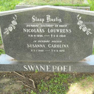 SWANEPOEL Nicolaas Louwrens 1894-1968 &amp; Susanna Carolina 1900-1979