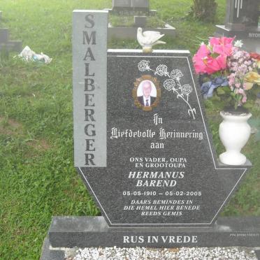 SMALBERGER Hermanus Barend 1910-2005