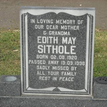 SITTHOLE Edith May 1920-1998