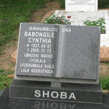 SHOBA Babongile Cynthia 1937-2005