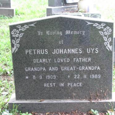 UYS Petrus Johannes 1909-1989