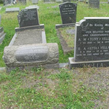 VELLA A.M. 1918-1977 &amp; E.A. 1929-1995 :: VELLA Anthony John 1954-1971