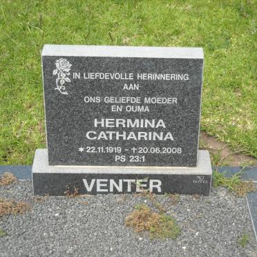 VENTER Hermina Catharina 1919-2008
