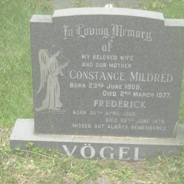 VÖGEL Frederick 1909-1979 &amp; Constance Mildred 1908-1977