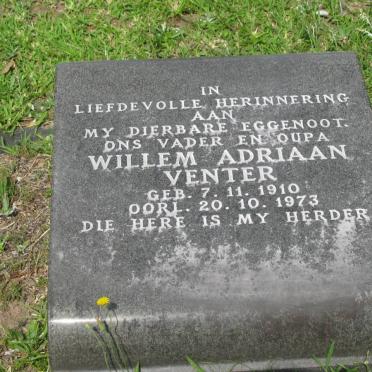 VENTER Willem Adriaan 1910-1973