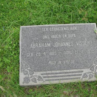 VISSER Abraham Johannes 1885-1979