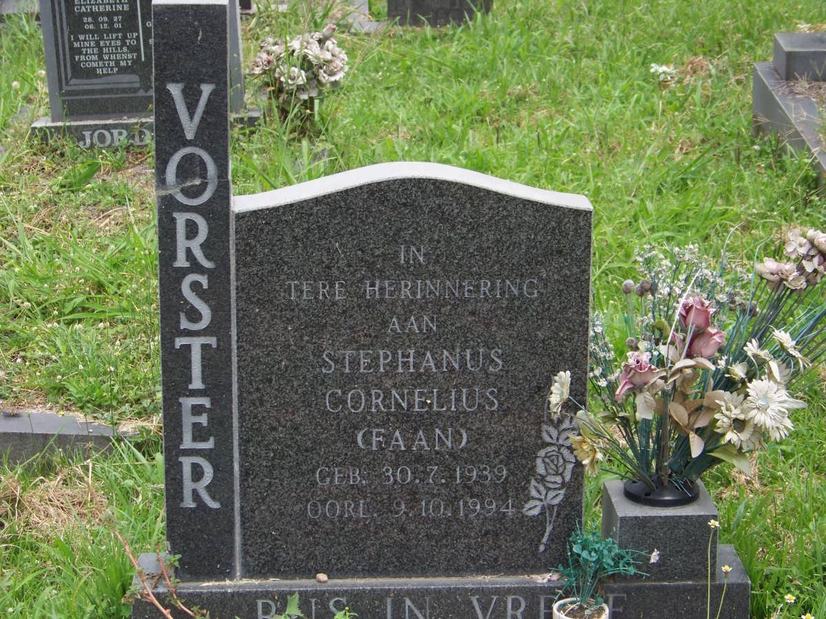 VORSTER Stephanus Cornelius 1939-1994