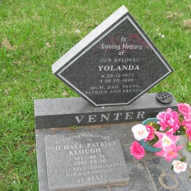 VENTER Michael Patrick Keough 1937-2000 :: VENTER Yolanda 1970-1995