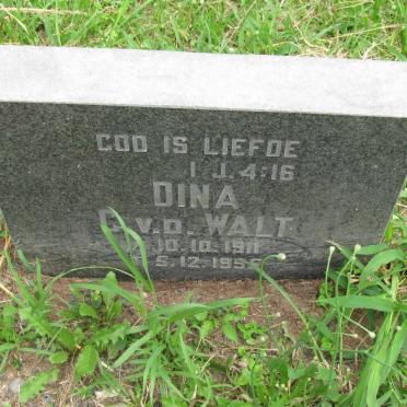 WALT Dina C., v.d. 1911-1995