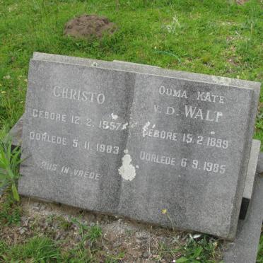 WALT Christo, van der 1957-1983 :: VAN DER WALT Kate 1899-1985