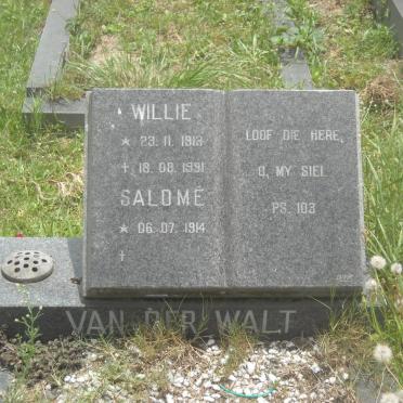 WALT Willie, van der 1913-1991 &amp; Salomé 1914-