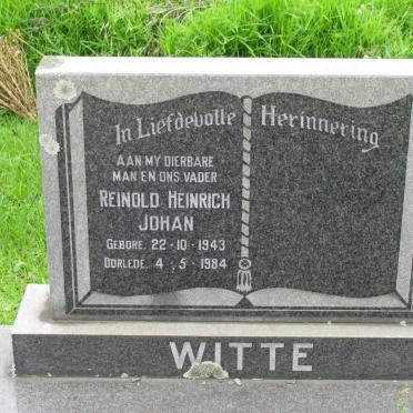 WITTE Reinold Heinreich Johan 1943-1984