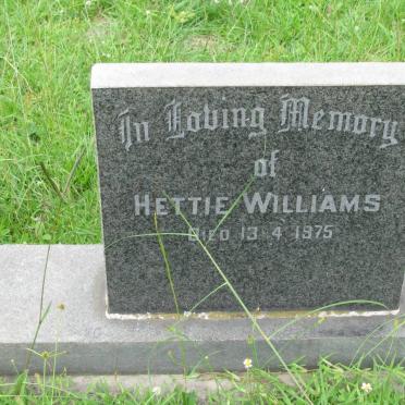 WILLIAMS Hettie -1975