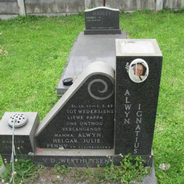 WESTHUYSEN Alwyn Ignatius 1915-1983