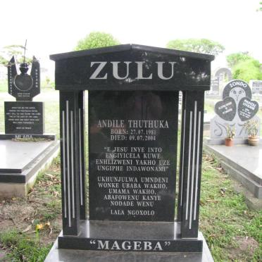 ZULU Andile Thuthuka 1981-2004