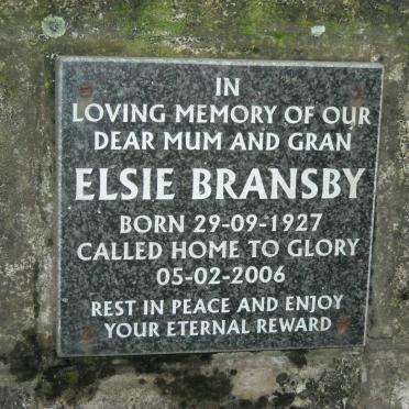 BRANSBY Elsie 1927-2006