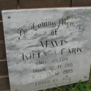 CLARK Mavis Kelly nee WILTON 1915-1985