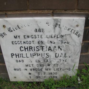 DALY Christiaan Phillippus 1930-1989