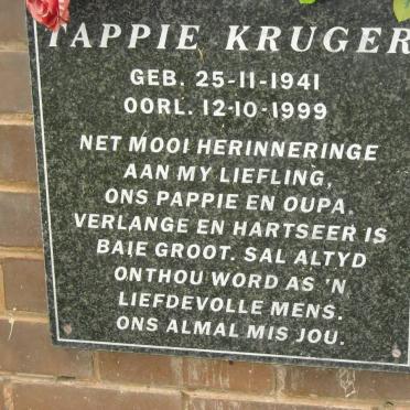 KRUGER Tappie 1941-1999