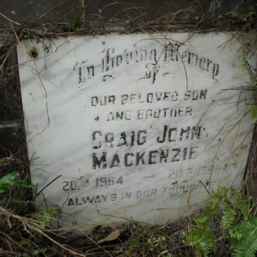 MACKENZIE Craig John 1964-19?8