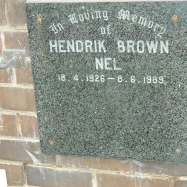 NEL Hendrik Brown 1926-1989