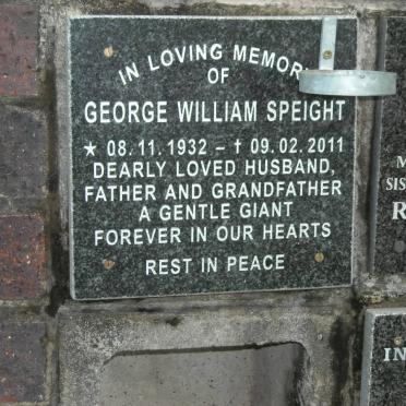 SPEIGHT George William 1932-2011