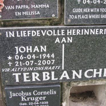 TERBLANCHE Johan 1944-2007 :: KRUGER Jacobus Cornelis 1939-2010