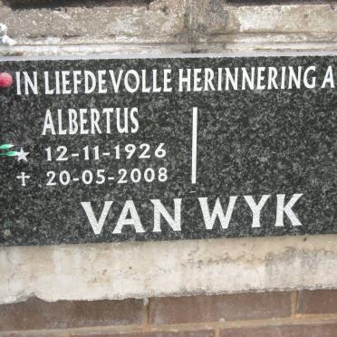 WYK Albertus, van 1926-2008