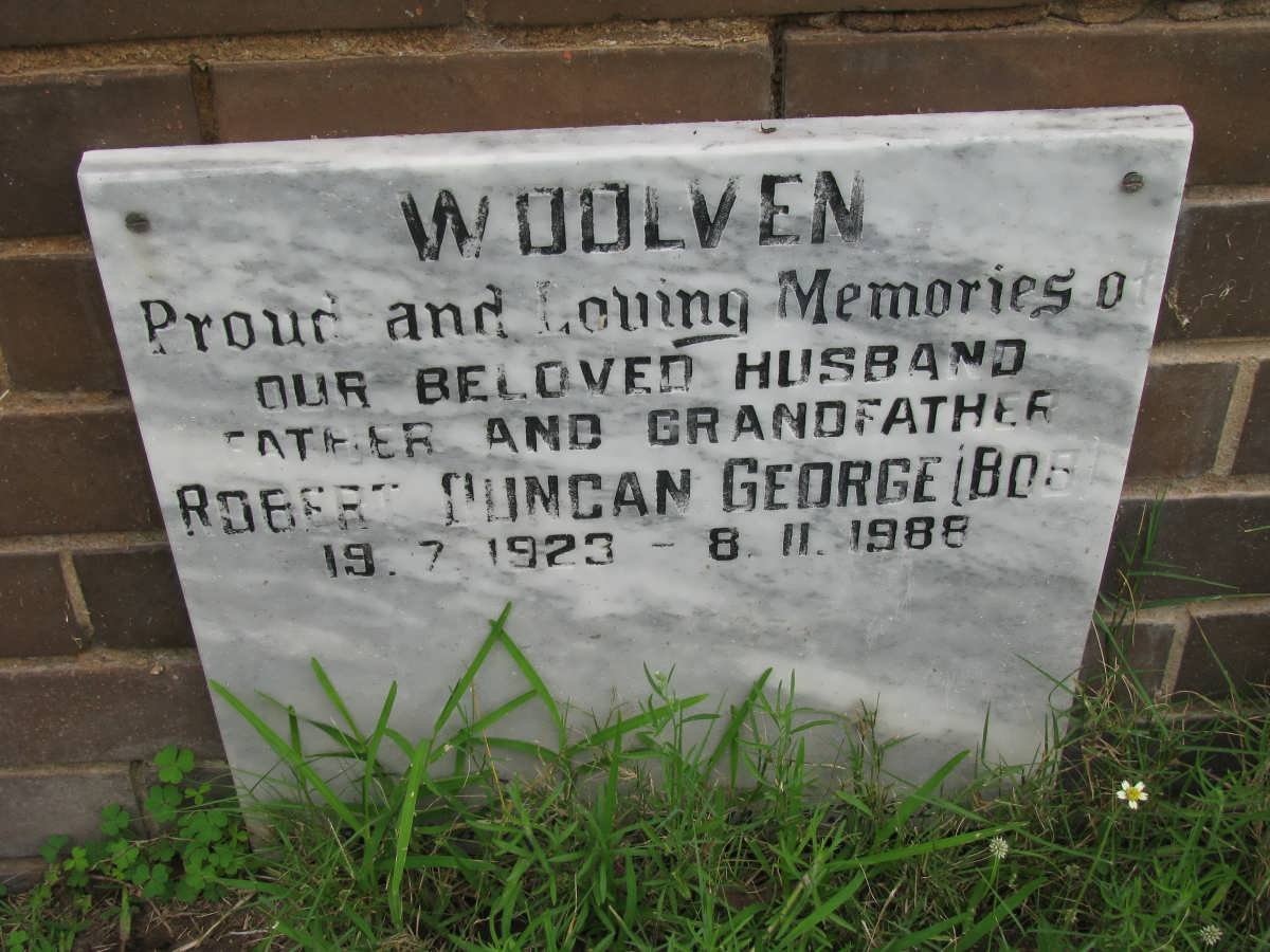 WOOLVEN Robert Duncan George 1923-1988