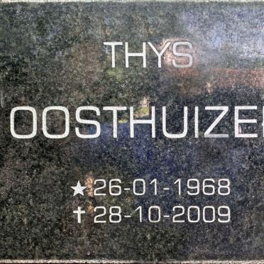 OOSTHUIZEN Thys 1968-2009