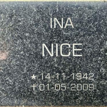 NICE Ina 1942-2009