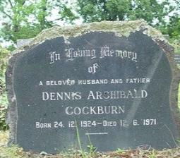 COCKBURN Dennis Archibald 1924-1971