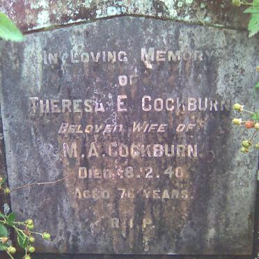 COCKBURN Theresa E. -1940