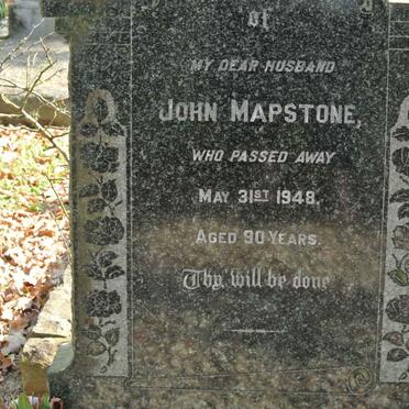 MAPSTONE John -1948