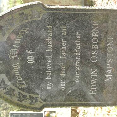 MAPSTONE Edwin Osborne 1889-1968