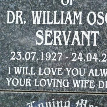 SERVANT William Oscar 1927-2015