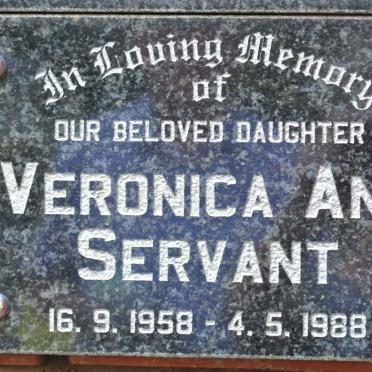 SERVANT Veronica Ann 1958-1988