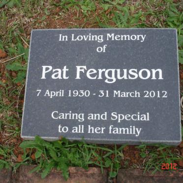 FERGUSON Pat 1930-2012