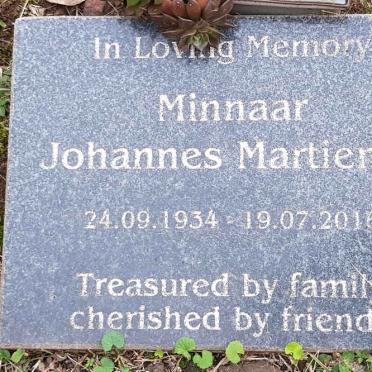 MINNAAR Johannes Martienus 1934-2016