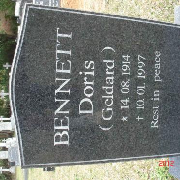 BENNETT Doris nee GELDARD 1914-1997