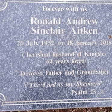 AITKEN Ronald Andrew Sinclair 1932-2018