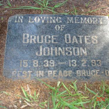 JOHNSON Bruce Oates 1939-1993