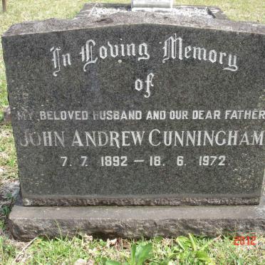 CUNNINGHAM John Andrew 1892-1972