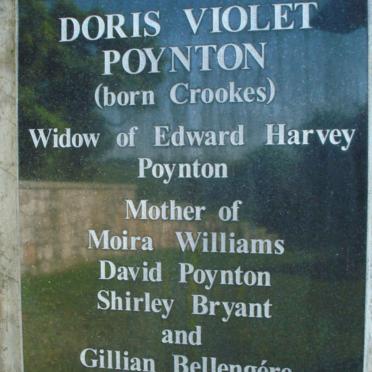 POYNTON Doris Violet nee CROOKES 1904-2000