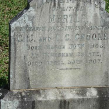 CROOKES Myrtle 1906-1907