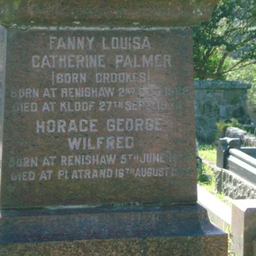 WILFRED Horace George 18??-197? :: PALMER Fanny Catherine nee CROOKES 1898-197?